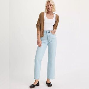 Levi's Ribcage Straight Ankle Jeans 26 light wash